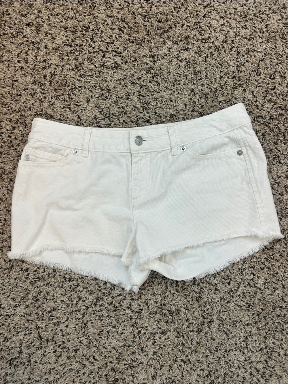 Michael Kors White Denim Cutoff Shorts Size 4